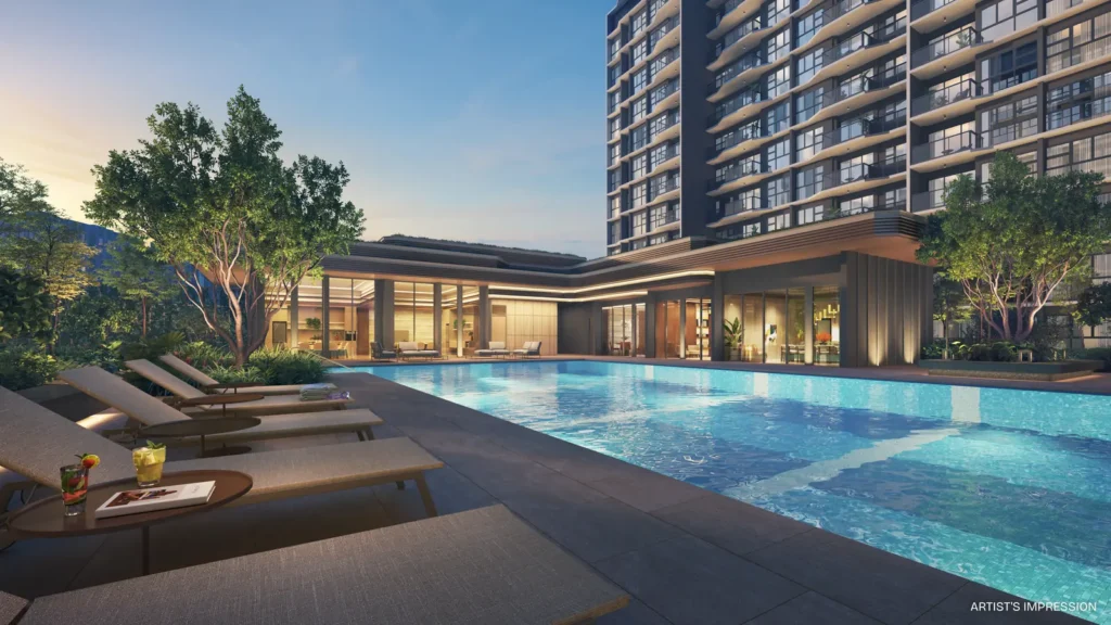 family pool artist impression