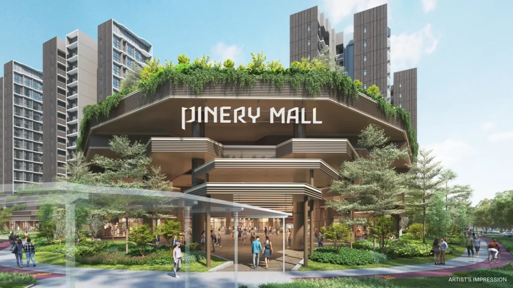 pinery mall community plaza artist impression