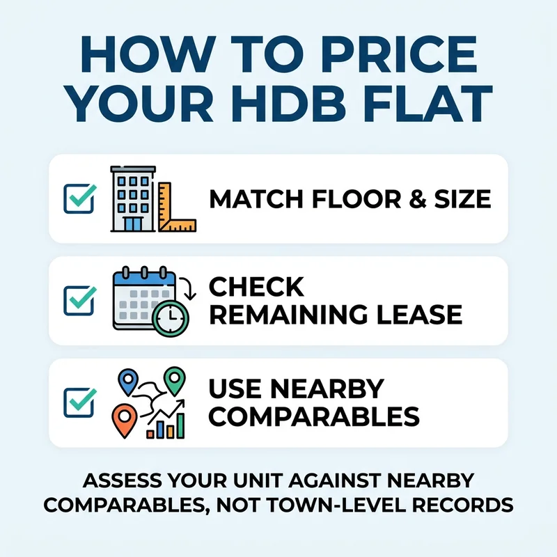 Upgraders should assess their unit against genuinely comparable recent sales, taking exact location, floor area, storey range and remaining lease into account.