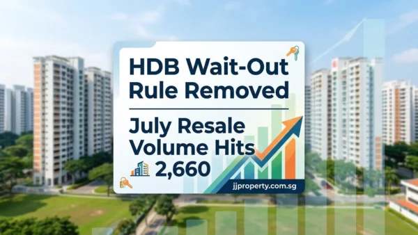 HDB Wait-Out Rule Removed as July Resale Volume Hits 2,660